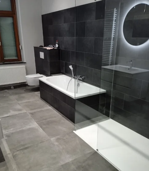 Rénovation salle de bain moderne Namur VP Terrassement